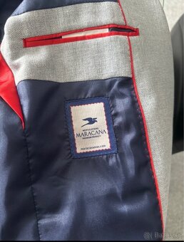 Pánsky krátky elegantný kabát a pánske sako 170cm - 14