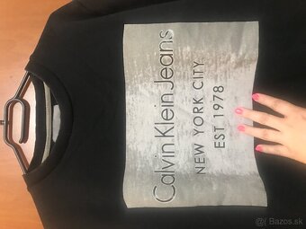 CALVIN KLEIN originál pánska mikinka/metalická L/XL - 14