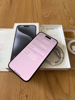 iPhone 15 Pro 256 gb Blue Titanium - nepoužívaný, záruka - 14