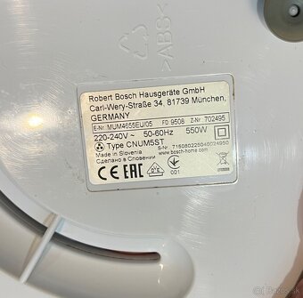 Bosch mum Profimix 46 4655EU/05 550W kuchynský robot - 14