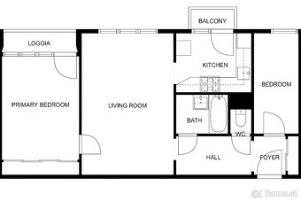 RK4- na predaj 2,5 iz. byt- balkón a loggia, Štrkovec, IHNEĎ - 14