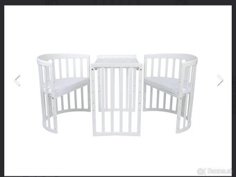 Rastúca houpajúca srdiečková postielka biela - 14