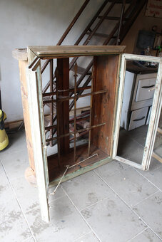 2 x starodávne okno z mrežou - 14