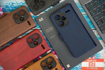 Zatváracie puzdro s bočným pásikom pre Xiaomi, Redmi a Poco - 14