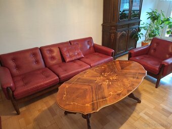 Komoda,stol jedalensky, konferecny  velka komods retro set - 14