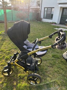 Kočík JUNAMA Exclusive + zadarmo koženný fusak s rukavicami - 14