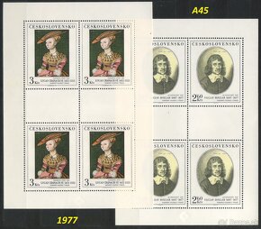 Poštové známky, filatelia: ČSSR 1945-92, aršíky - Umenie - 14