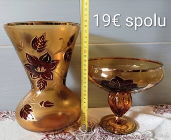 Retro sklenené misy, poháre - 14