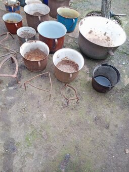 Liatinové hrnce smalt vedra - 14