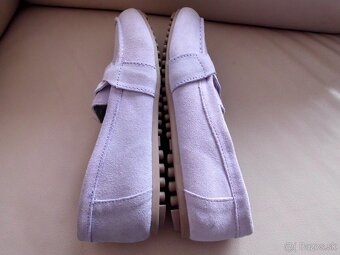 UP2 dámske kožené mokasíny bledá fialová 38 - 14