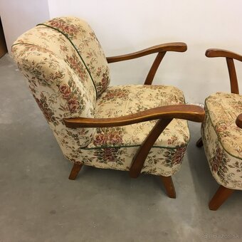 Vintage Retro kreslo HALABALA Art Deco 2ks na renovaciu - 14