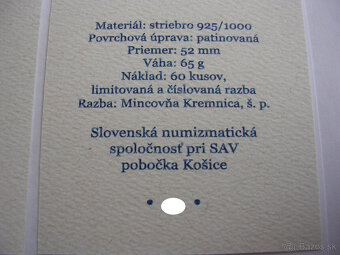 Jazdecké medaily Ferdinanda I. 1541/2022 SNS pri SAV Košice - 14