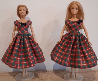 Barbie -vianocne šaty pre Barbie - 14