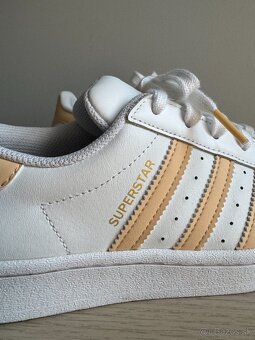 Adidas Superstar Cloud White Glow Orange - 14