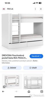 DREVONA poschodová extrémne pevná posteľ - 14
