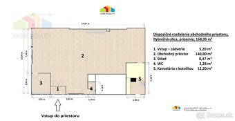 Na prenájom priestor, 169 m², Rybničná ulica, BA – Vajnory,  - 14