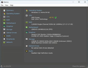 Ideapad Flex 3 /AMD 3020e/4GB RAM/Dotykový FHD IPS/256GB SSD - 14