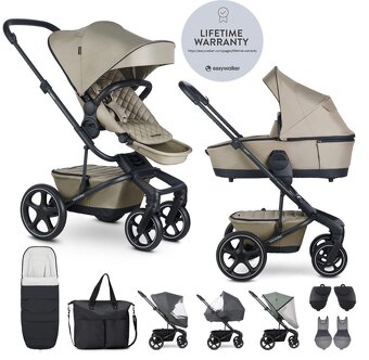 EASYWALKER Kočík kombinovaný Harvey⁵ Premium Pearl Taupe XXL - 14