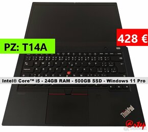 Notebook Lenovo ThinkPad - i5/24GB RAM/500GB SSD/ Win 11 Pro - 14