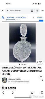 BOHEMIA Kristalova Karafa dekanter NOVÁ (zberateľských kus) - 14