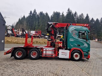 Lesovoz LESOVÚZ Scania V8 R580 do drewna drzewa lasu stos - 14