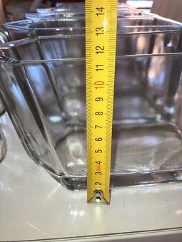 5 ks Sklenena doza, nadoba, zasobnik na pochutiny - 14