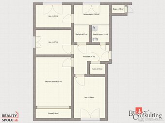 Na predaj 4 izbový byt v centre mesta Lučenec - 14