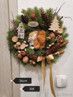 Vence na dvere vianočné - 14