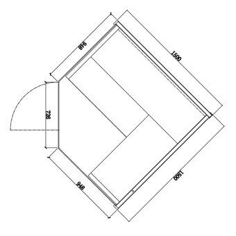 Suchá sauna TAMIZA II s pieckou HARVIA 6 kW pre 4 - 5 osôb s - 14