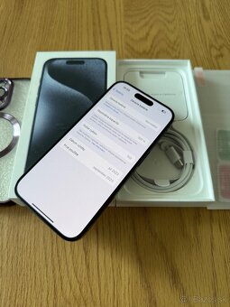 iPhone 15 Pro 128 gb Blue Titanium v záruke + príslušenstvo - 14