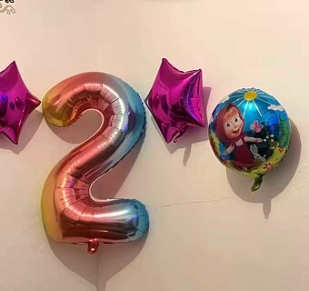 Nové balóny Máša 84cm a medveď 65cm - AŽ 15/16/17 kusov - 14