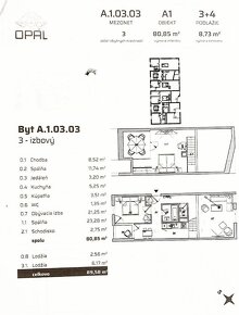 MIKELSSEN - Na predaj priestranný 3 izbový byt s 2 lóggiami  - 14