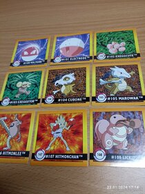 Pokemon samolepky Artbox z roku 1999 - 14