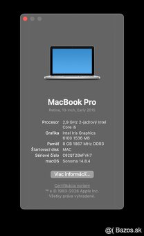 MacBook Pro (13-inch, 2015) /Intel Core i5/8GB RAM/512GB SSD - 14