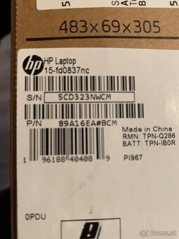 HP Laptop 15-FD0837 Top Stav - 14