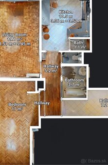 Predaj 2 izbového bytu Zvolen centrum - 14