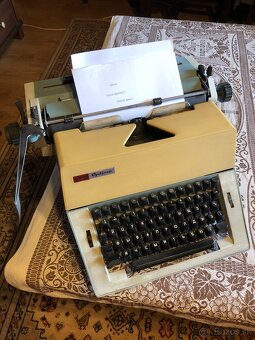 Vintage písací stroj Optima (azbuka) – plne funkčný @Stupava - 14