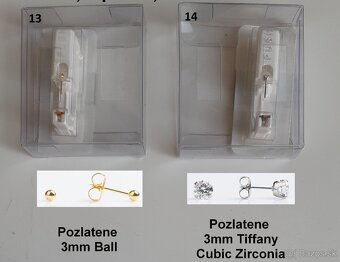 Pozlatene nausnice - Studex. - 14