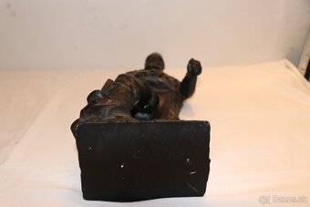 Horník havíř doly uhlí těžba socha soška     (525J) - 14