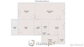Ponúkame na predaj 3,5 izbový byt s loggiou - 14