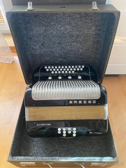 Heligonka Hohner Ouverture IV CF 4hlas + Remene + Kufor - 14