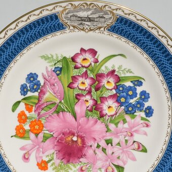 Krásne rozkvitnuté porcelánové taniere z Anglicka - 14
