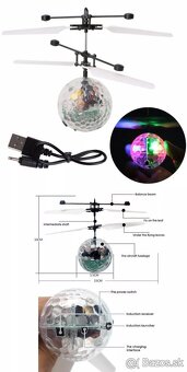 Helikoptéra na diaľkové ovládanie a disco guľa - 14