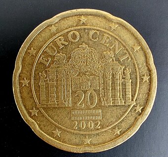 euromince s chybami razby + rôzne 10 a 20 centové mince - 14