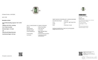 Luxusný zlatý prsteň s mohutným Turmalínom a diamantami - 14