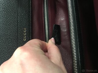GUCCI ZUMI originál black bags kabelka+zlate nausnice - 14