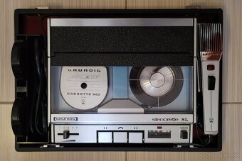 Predám historický kufríkový diktafón GRUNDIG - stenorette SL - 14
