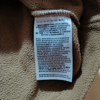 Vans hnedá /čierna flísová bunda fleece ľahká bunda mikina L - 14