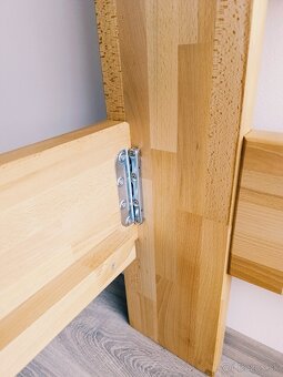 Predám manželskú Bukovú posteľ-novú - 14