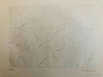 E. Nevan - Odpočívající tanečnice (12 grafík), 1946 - 14